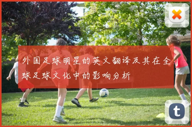 外国足球明星的英文翻译及其在全球足球文化中的影响分析